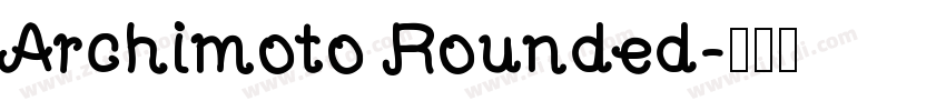 Archimoto Rounded字体转换